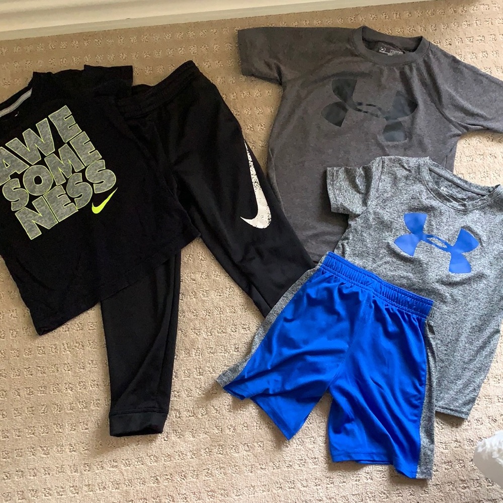 Lot of Boys Sports Apparel Under Armor & Nike